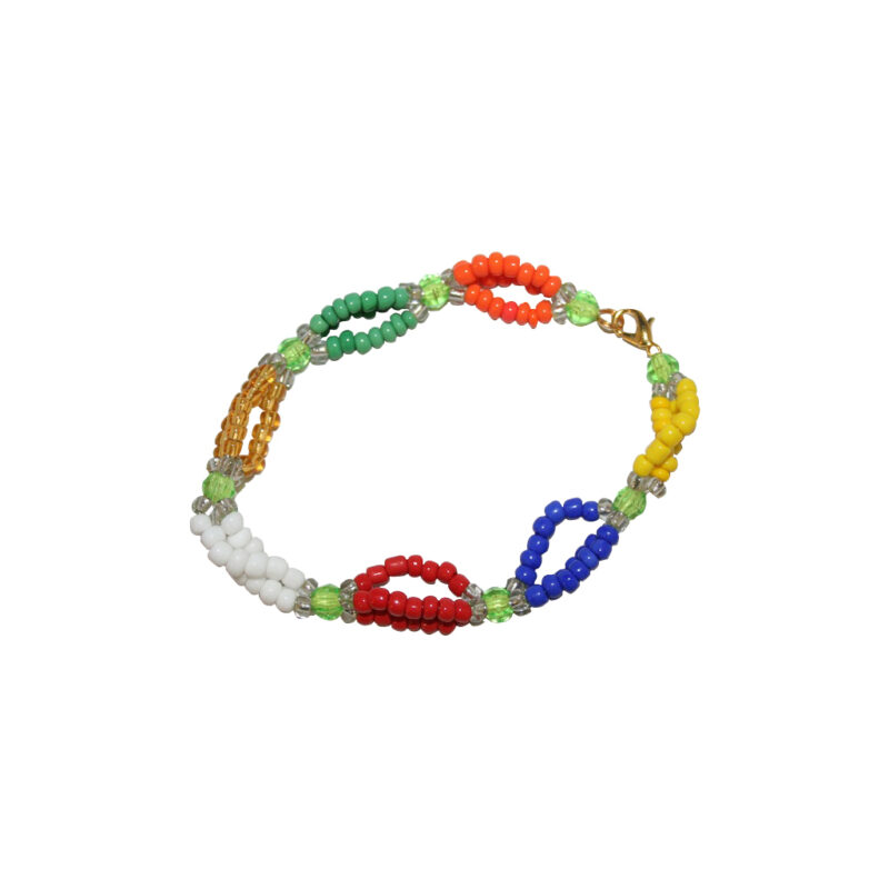 7 african powers triple beaded santeria bracelet 88445