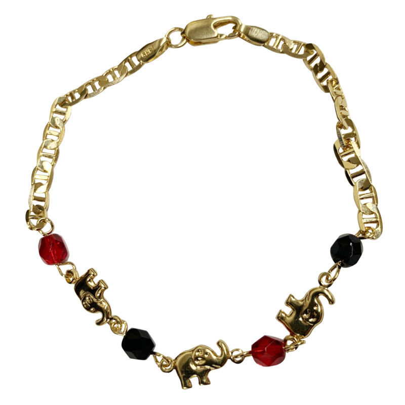 Adult azabache lucky elephant bracelet 64433