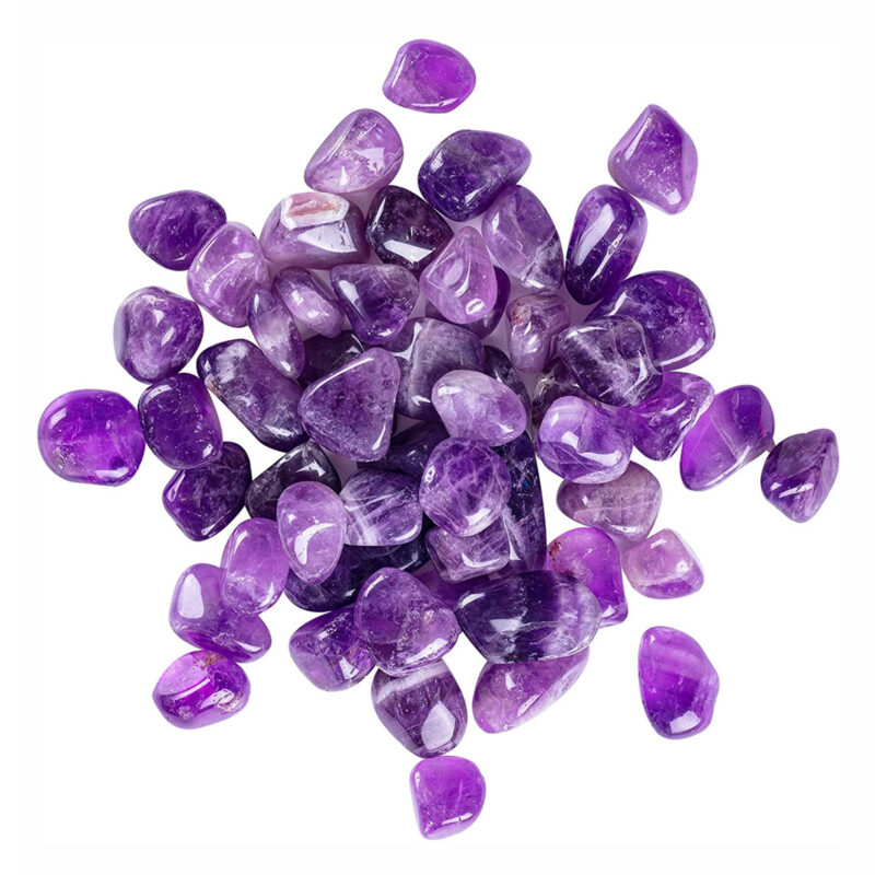 Amethyst tumbled stone