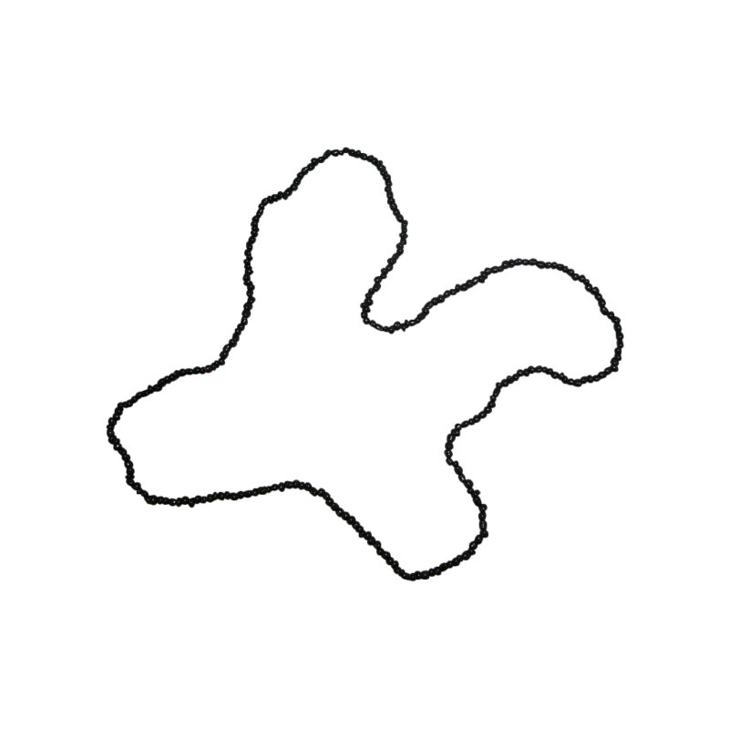 Black collare beaded necklace 20643