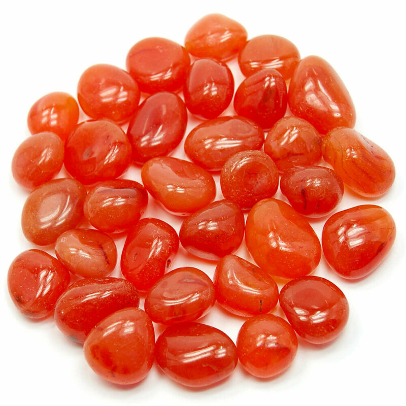 Carnelian tumbled stone