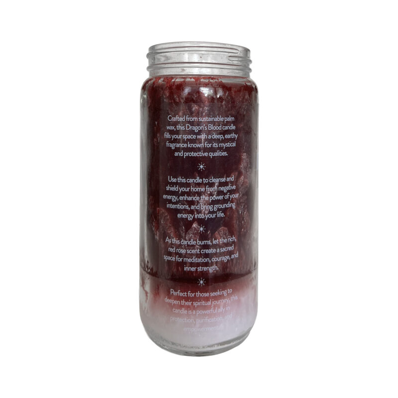 Dragons blood candle palm wax 02