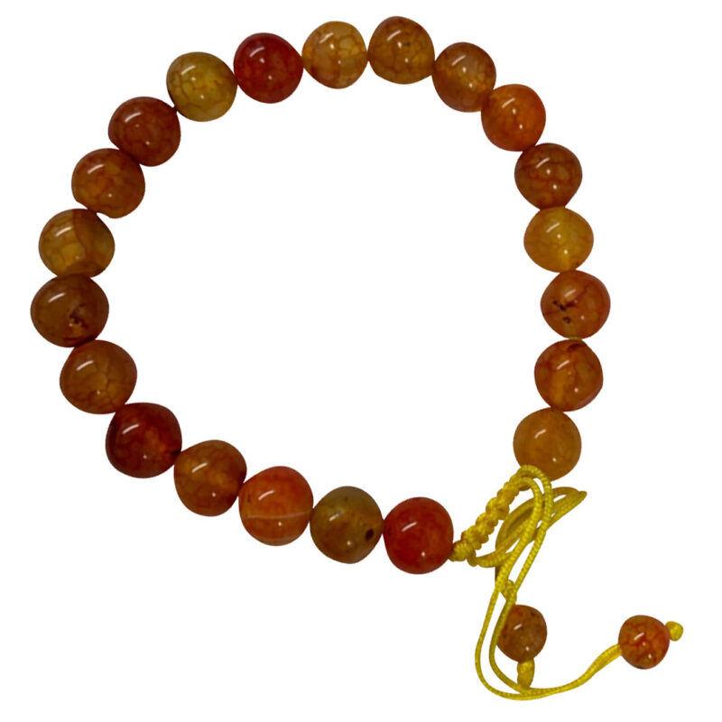 Fire agate stone bracelet 19394