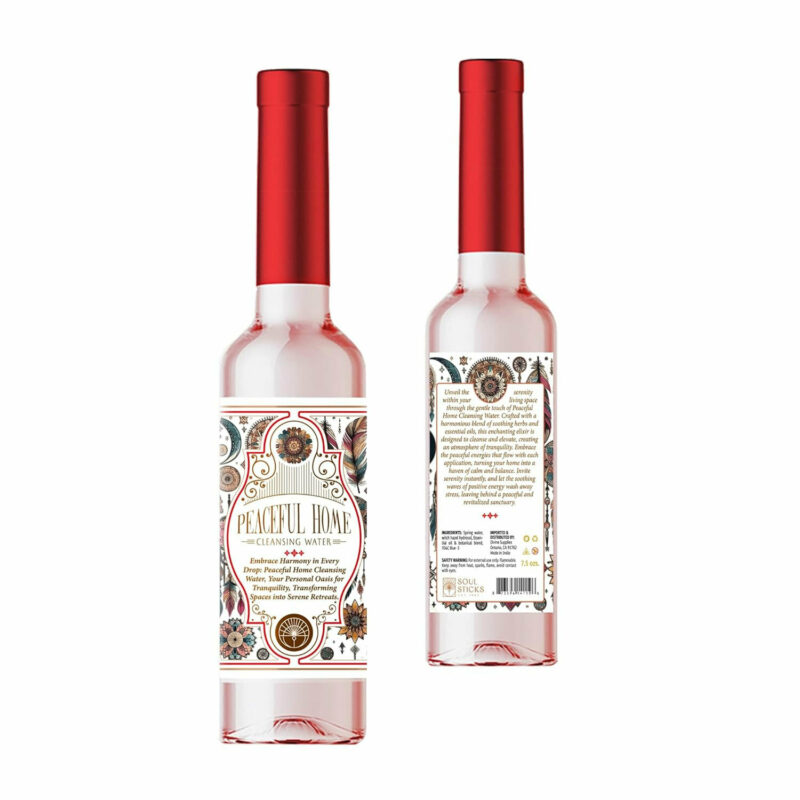 Peaceful home cleansing water soul sticks