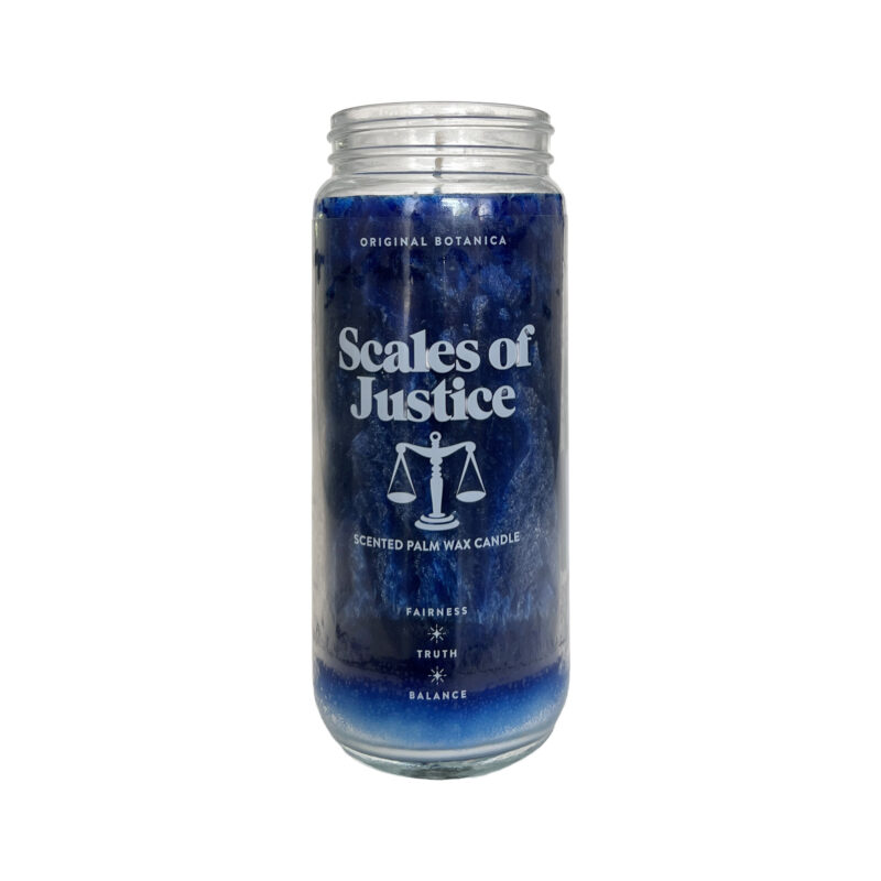 Scales of justice candle palm wax 01
