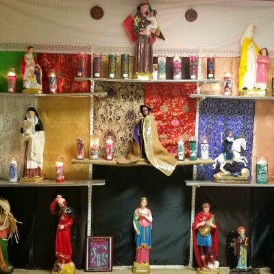 Spiritualists choose candle burn altar