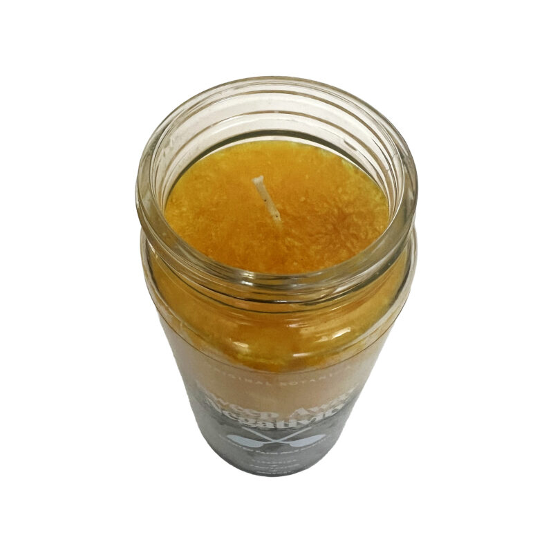 Sweep away negativity candle palm wax 04